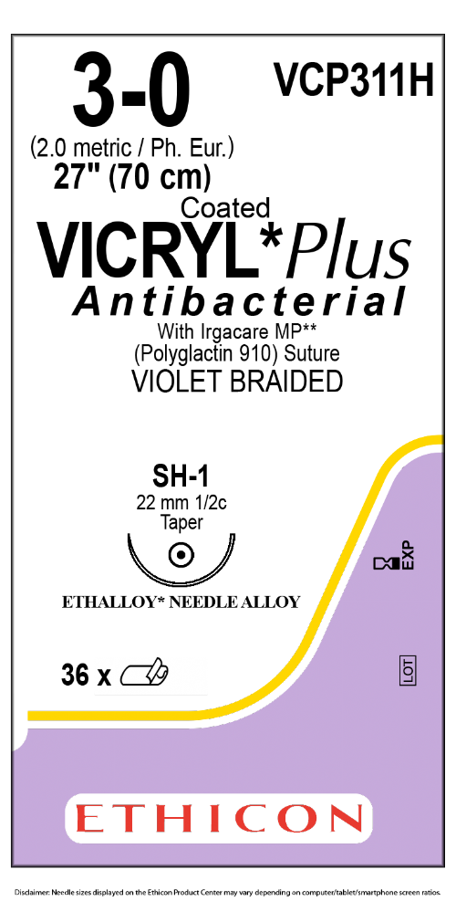 COATED VICRYL Plus Antibacterial (polyglactin 910) Suture
