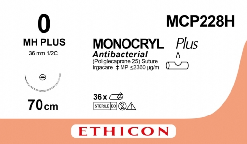 MONOCRYL Plus Antibacterial (poliglecaprone 25) Suture